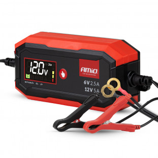 Digitale acculader AGM GEL STD LiFePo4 MAX 5A 6/12V PRO AMIO-04527