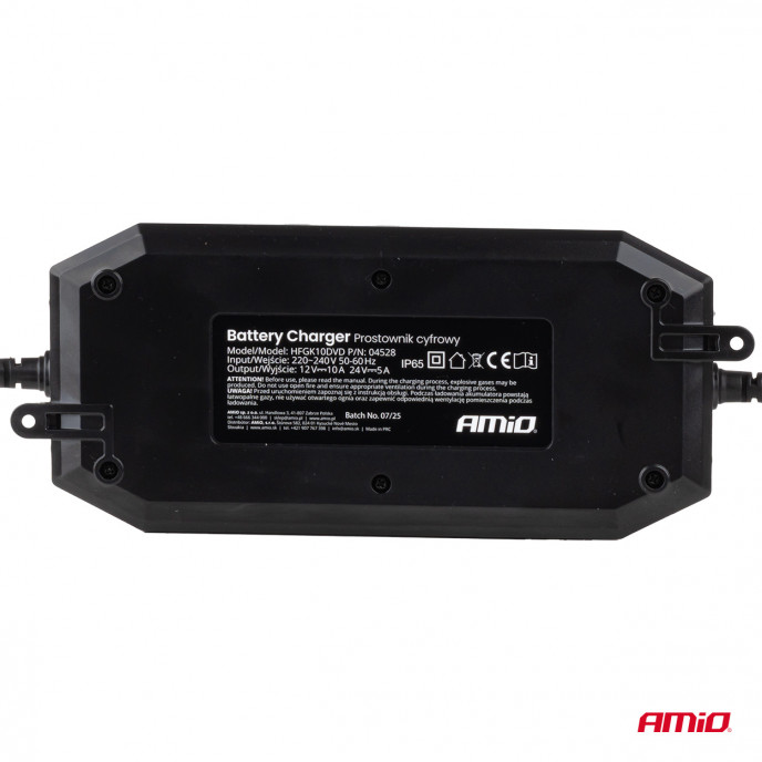 Digitale acculader AGM GEL STD LiFePo4 MAX 10A 12/24V PRO AMIO-04528