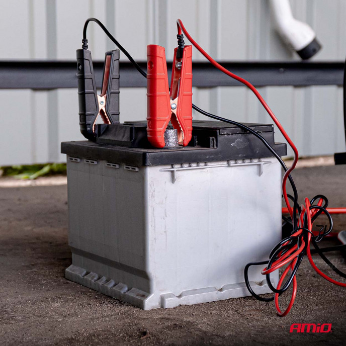 Digitale acculader, met starthulp, AGM GEL STD LiFePo4 MAX 16A 12/24V PRO AMIO-04529