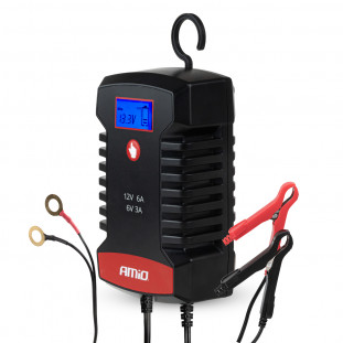 Digitale acculader AGM GEL STD LiFePo4 MAX 6A 6/12V PRO HOOK