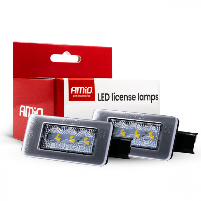 LED kentekenverlichting CLP13 PK GEROOKT CITROËN, PEUGEOT AMIO-04556