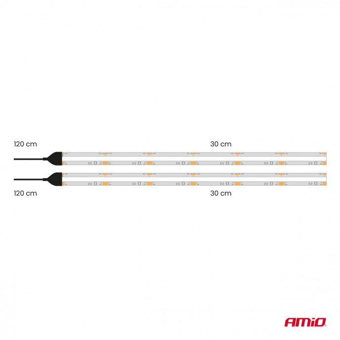 Flexibele LED COB strips, wit 2x30 cm 12 V 