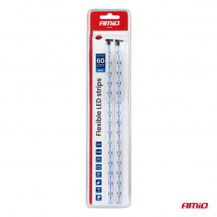 Flexibele LED COB strips, blauw 2x30 cm 12 V AMIO-04571