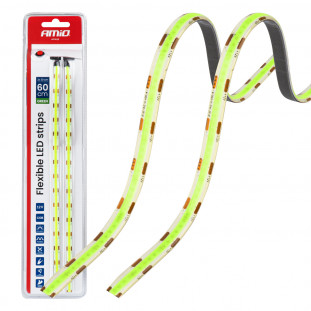 Flexibele LED COB strips, groen, 2x30 cm, 12 V, AMIO-04573