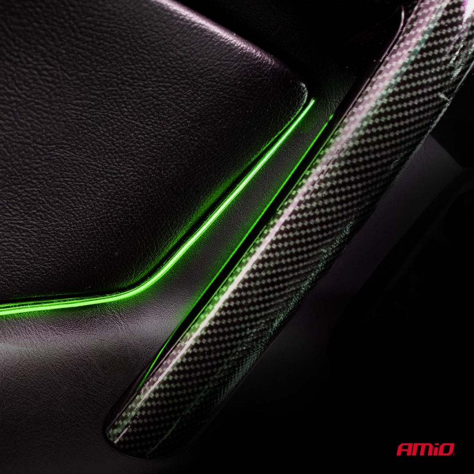 Flexibele LED zijstrips groen 2x30cm 12V AMIO-04577