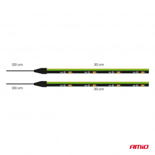 Flexibele LED zijstrips groen 2x30cm 12V AMIO-04577