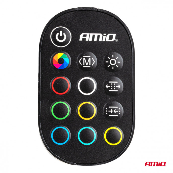 Flexibele LED strips met controller multicolour RGB 2x30cm 12V AMIO-04579