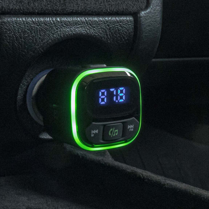 FM Transmitter 1×USB-A 2×USB-C 12V 24V