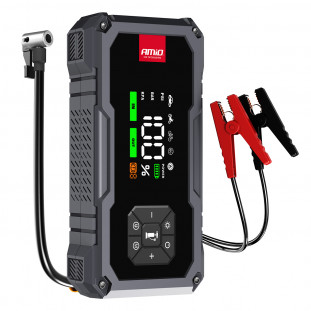 Draagbare 4-in-1 startbooster/LED-lamp/luchtcompressor/powerbank 12V