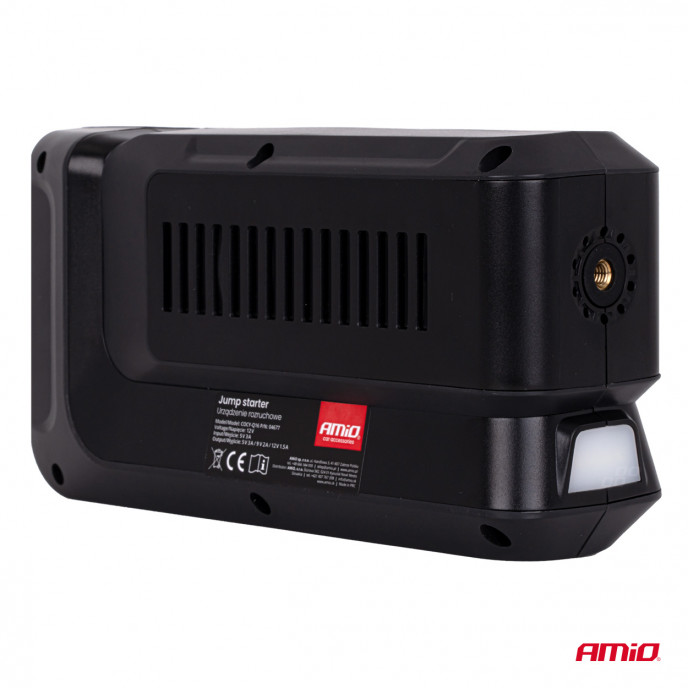 Draagbare 4-in-1 startbooster/LED-lamp/luchtcompressor/powerbank 12V 12Ah