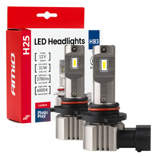 LED-koplampen serie H25 CANBUS HB3 9005 12V 31W AMIO-04714
