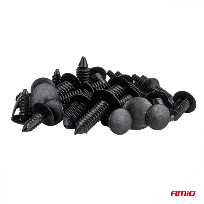 Set met 146stuks Automotive clips en bevestigingspinnen