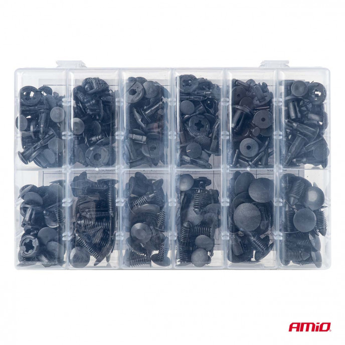 Set met 240stuks Automotive clips en bevestigingspinnen