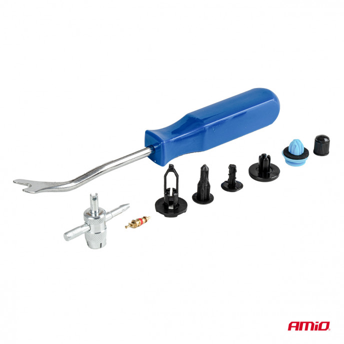 Set met 148stuks Automotive clips en bevestigingspinnen + gereedschap