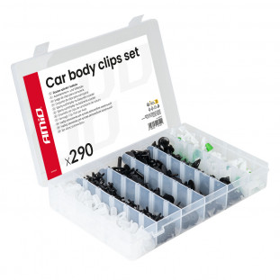 Set met 290stuks Automotive clips en bevestigingspinnen