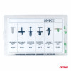 Set met 290stuks Automotive clips en bevestigingspinnen