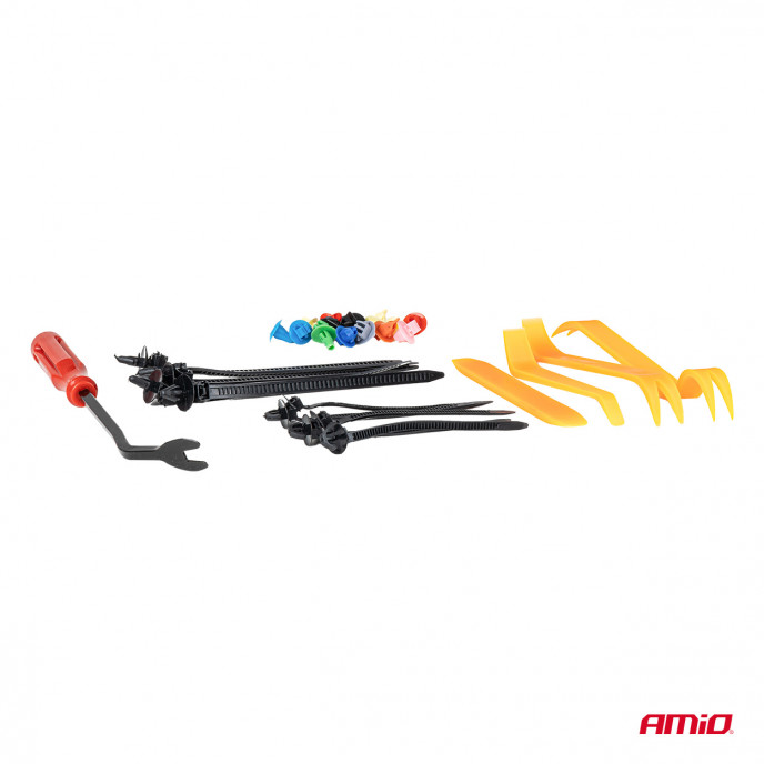 Set met 420stuks Automotive clips + gereedsschap