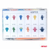 Set met 420stuks Automotive clips + gereedsschap