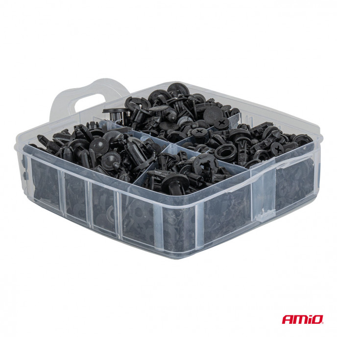 Universele set met 1211stuks Automotive clips plus pinnen en gereedschap