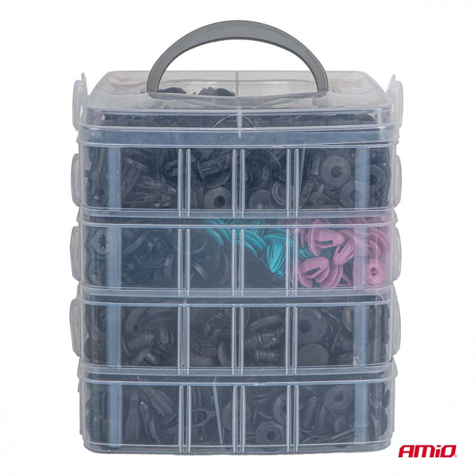 Universele set met 1211stuks Automotive clips plus pinnen en gereedschap