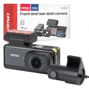 Front and rear dash camera 1K WLAN 256 GB WIFI Full HD