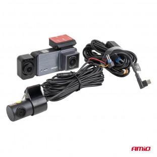 Dashcam voor en achter en binnen 4K + 1K + 2K WLAN WIFI UHD 512 GB