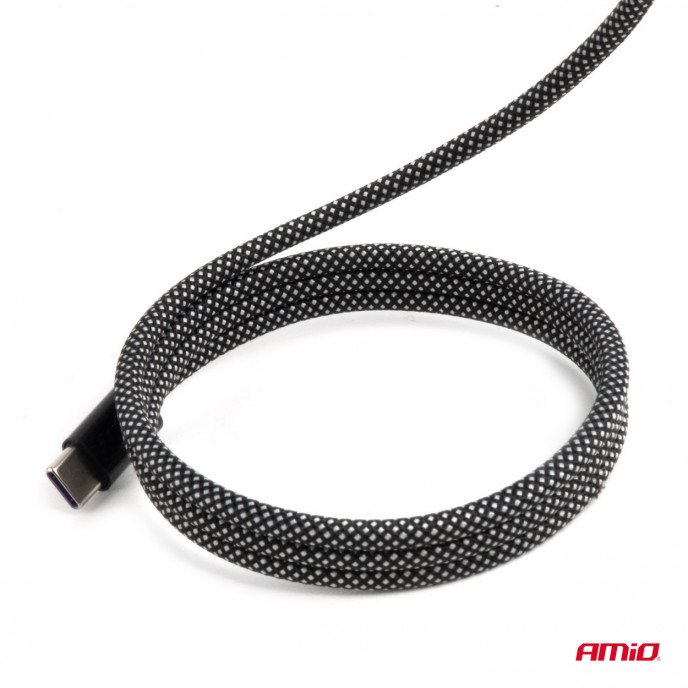 Magnetic USB cable USB-C to USB-C 60W 100cm 