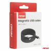 Magnetic USB cable USB-C to USB-C 60W 100cm 