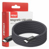 Magnetic USB cable USB-C to USB-C 60W 100cm 