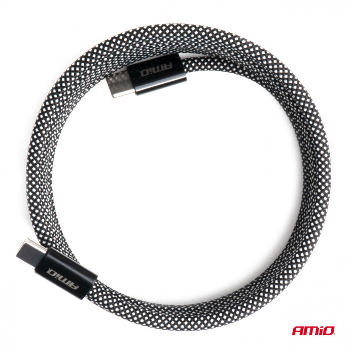 Magnetic USB cable USB-C to USB-C 60W 200cm