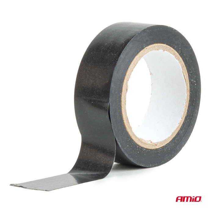 Set van 10 zwarte PVC-isolatietapes, 19 mm x 10 m x 0,13 mm