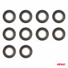 Set van 10 zwarte PVC-isolatietapes, 19 mm x 10 m x 0,13 mm