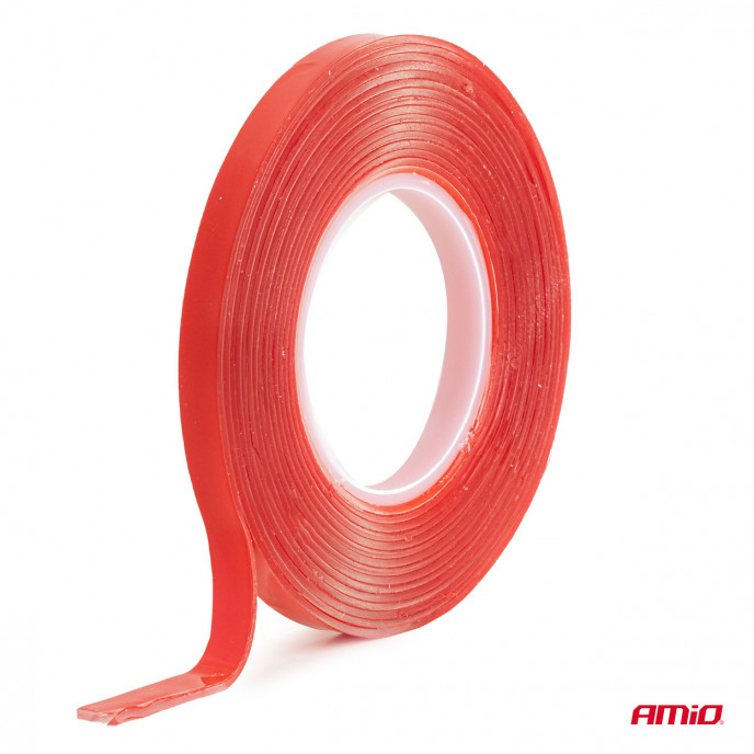 Dubbelzijdig acryl tape 6 mm x 3 mtr x 1 mm