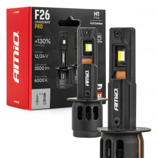 LED-koplampen Serie F26 PRO LumiTec LIMITED +130% DUO FULL CANBUS H1 12V 24V AMIO-04869