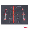 Gereedschapskast met 258-delige gereedschapset 840x460x870mm AMIO-04892