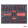 Gereedschapskast met 258-delige gereedschapset 840x460x870mm AMIO-04892