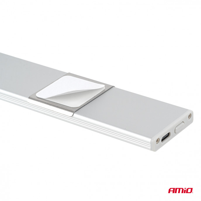 Oplaadbare LED lamp met PIR bewegingssensor en schemersensor (40x4.1x0.9cm)