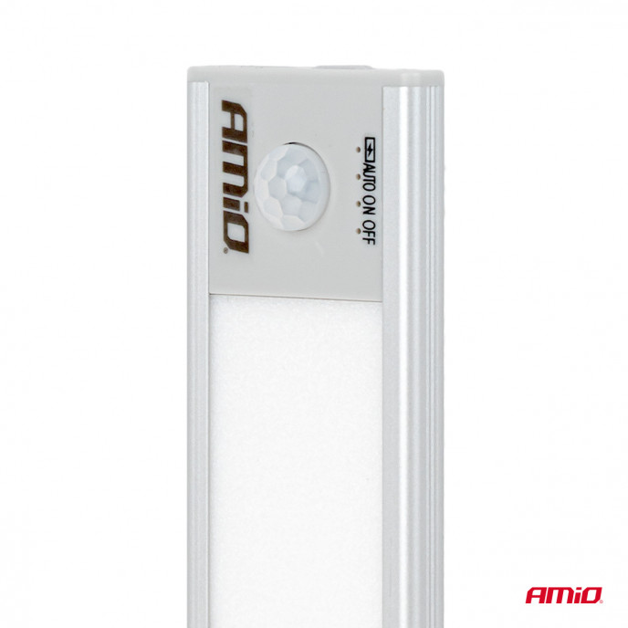 Oplaadbare LED lamp met PIR bewegingssensor en schemersensor (40x4.1x0.9cm)
