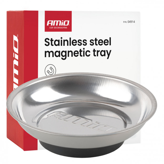 Magnetisch opvangbakje van roestvrij staal, 110mm