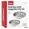 Magnetisch opvangbakjes van roestvrij staal, 110 & 150mm