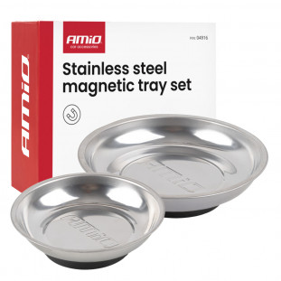 Magnetisch opvangbakjes van roestvrij staal, 110 & 150mm