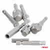Booradapter set 9 stuks 1/4