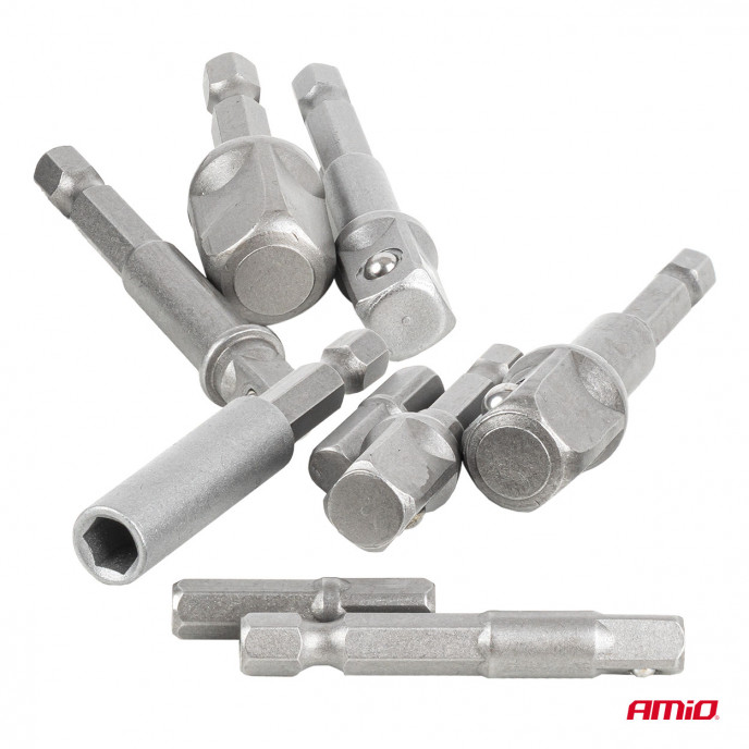 Booradapter set 9 stuks 1/4