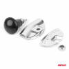 Stuurwiel draaiknop, recht, zilver
