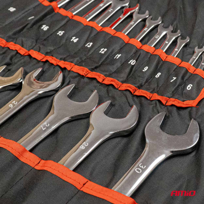 Steek & ring sleutel set CRV 47 delig