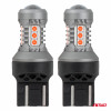 LED-lampen STANDAARD 7443 W21/5W 3030 15SMD Rood 12/24V AMIO-04999