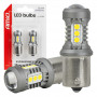 LED-lampen STANDARD BA15S P21W 3030 15SMD Wit 12/24V AMIO-05000