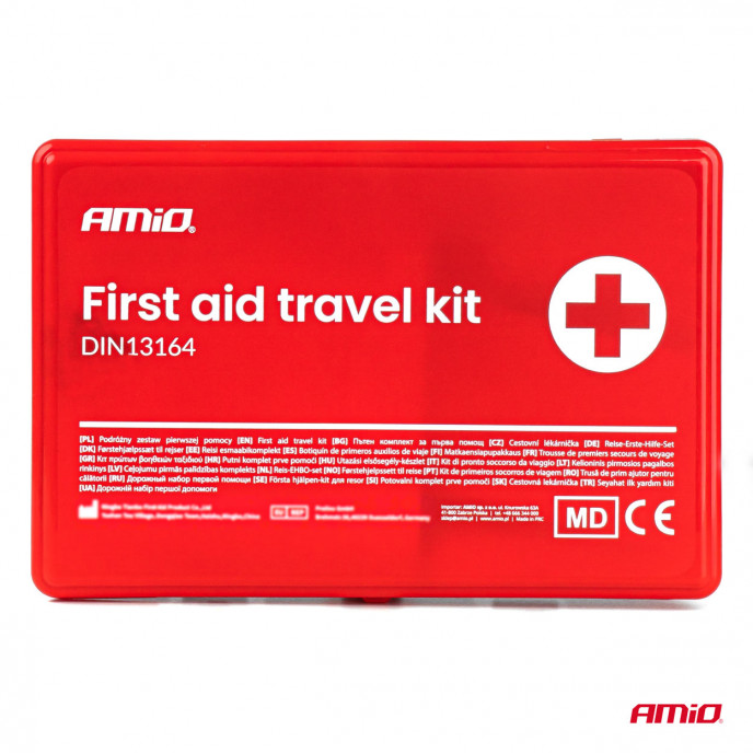EHBO-set in een plastic doos DIN 13164