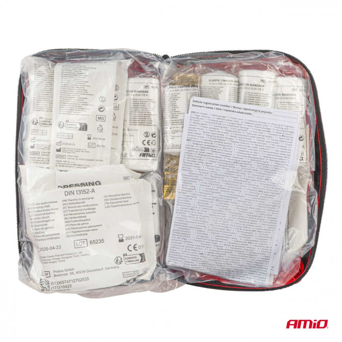 EHBO-set in een zachte etui DIN 13164