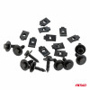 Universele schroef- en montageclipset 18 mm ⌀ 5 mm, 10 sets, in een zakje